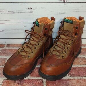 Hytest Men's Internal Met‎ Safety Boots Brown Apex W/P Met Guard K12251 Size 12